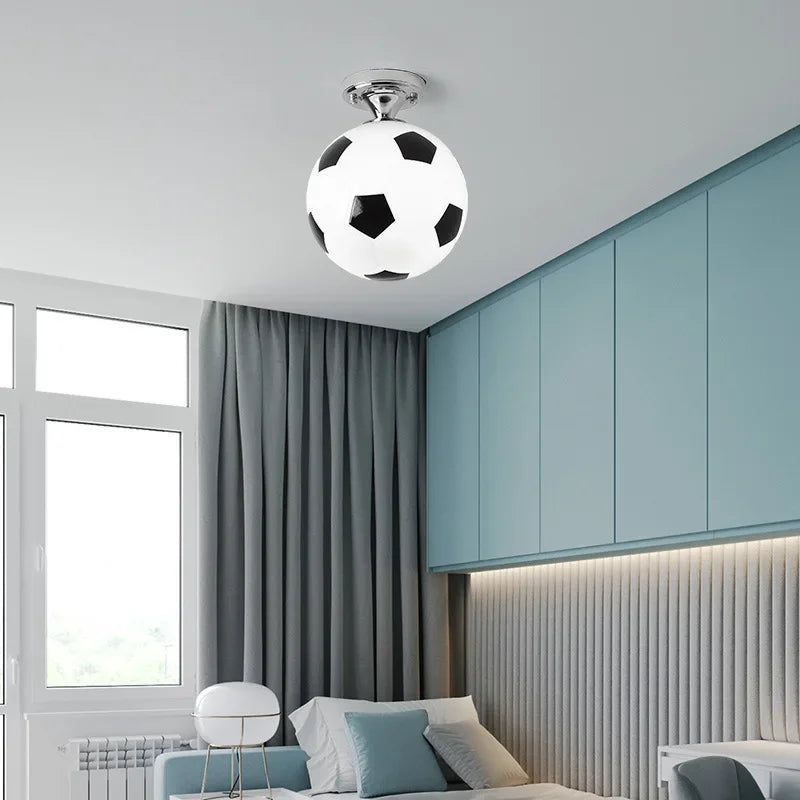 Playful Football Ceiling Light – GoalBright