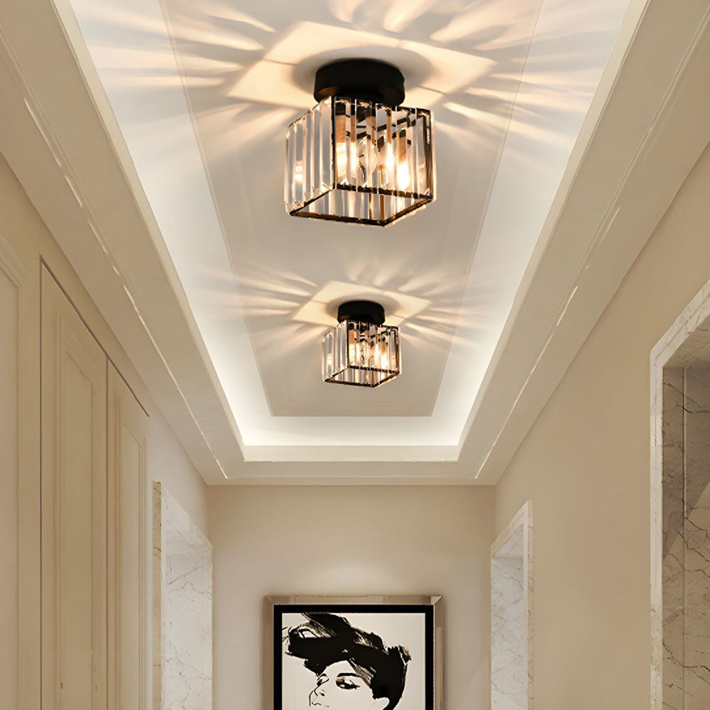 Modern Crystal Ceiling Light – CrystalGlow