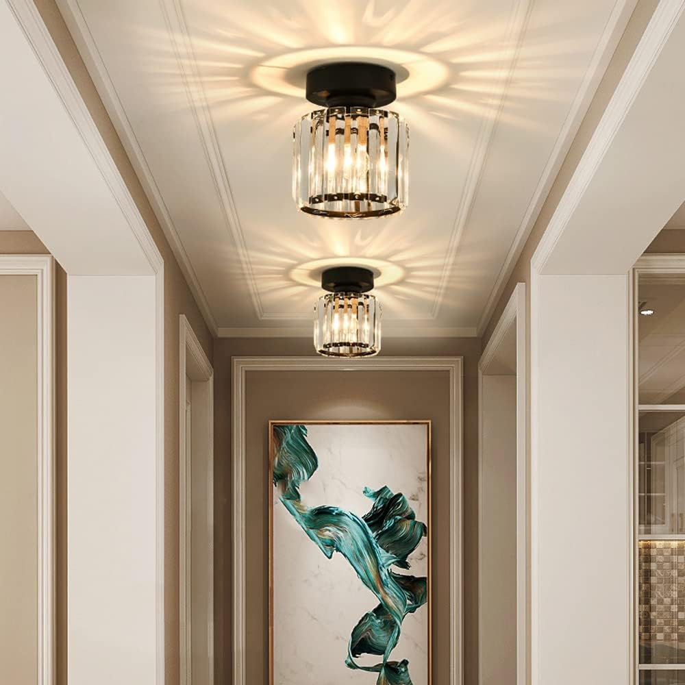 Modern Crystal Ceiling Light – CrystalGlow
