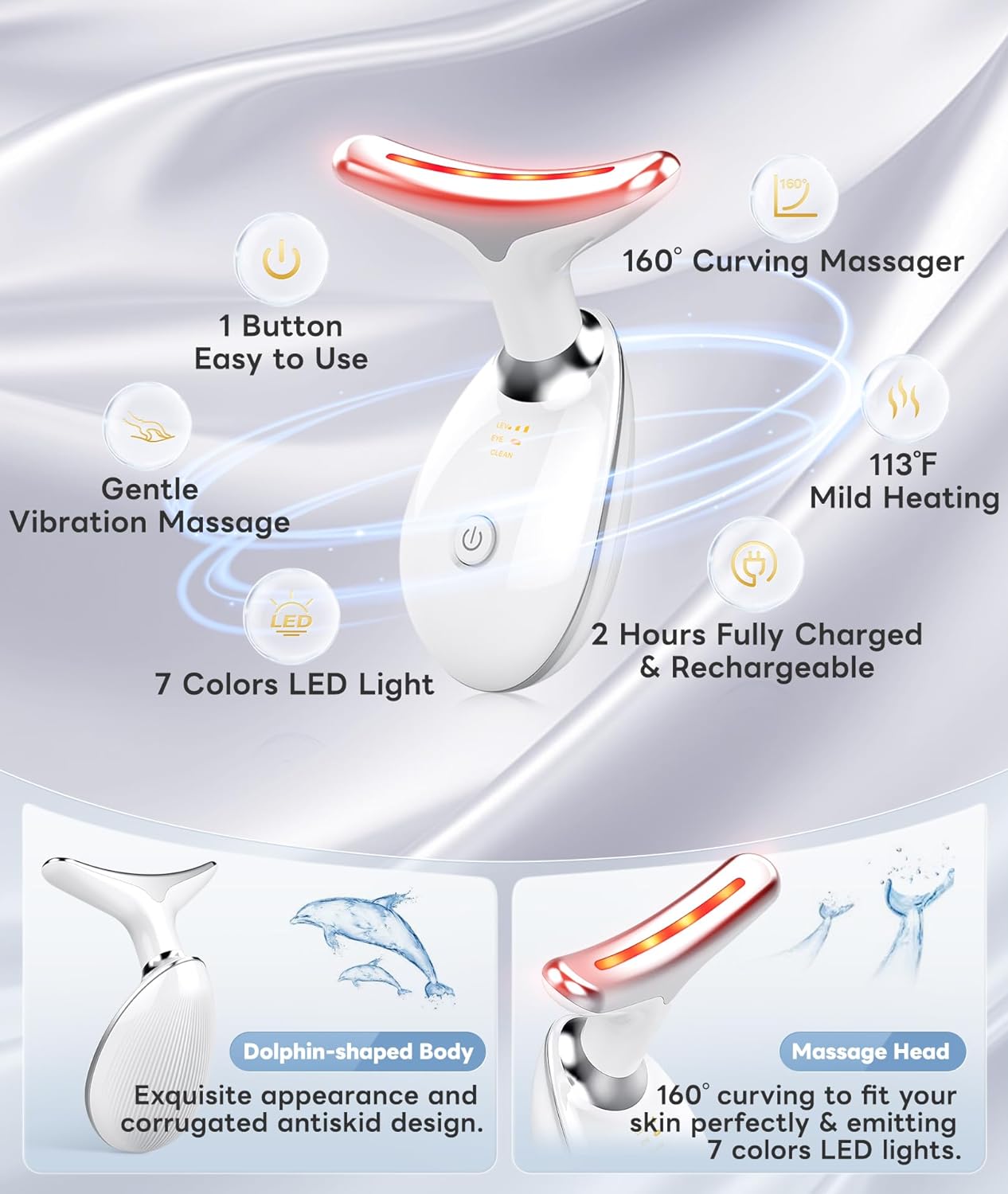 RadiantGlow 7-Colour Facial Massager