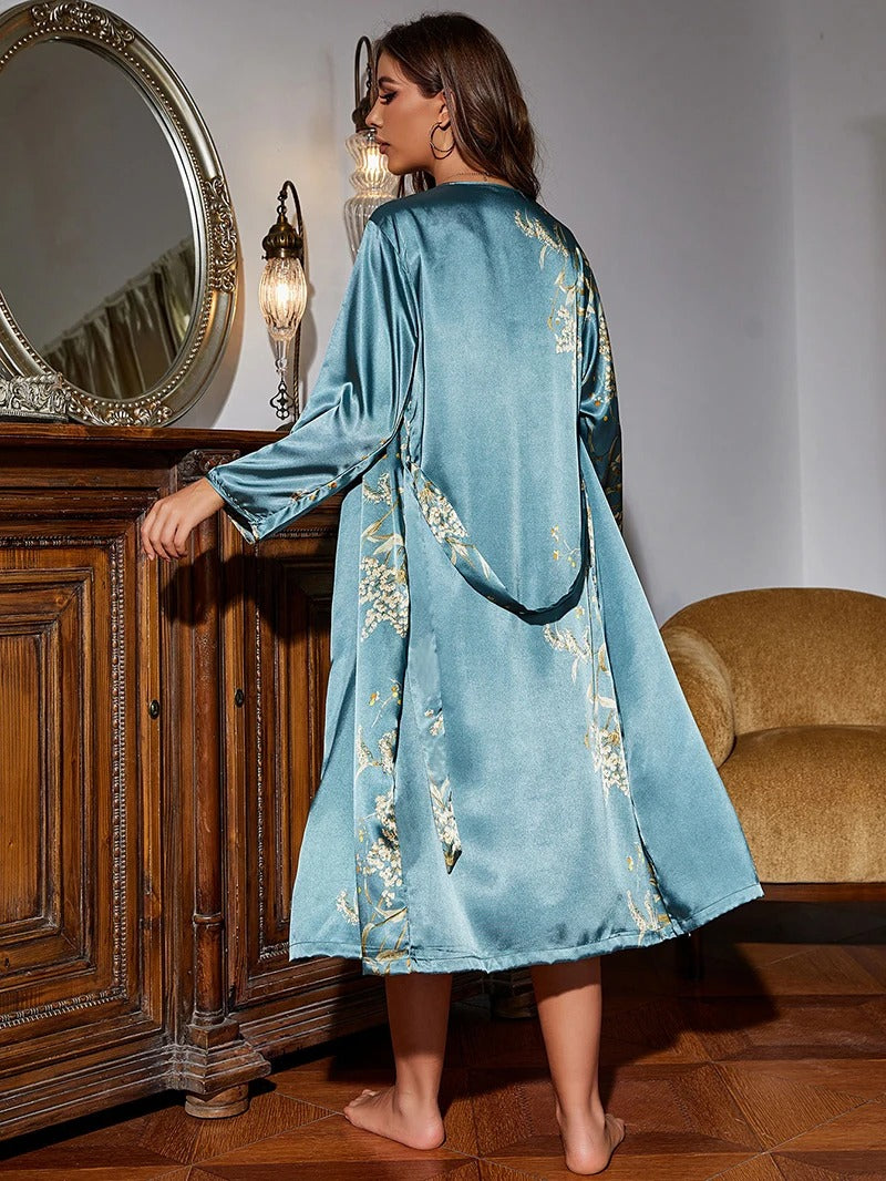 CLARA - Elegant Nightgown with Matching Robe for Women