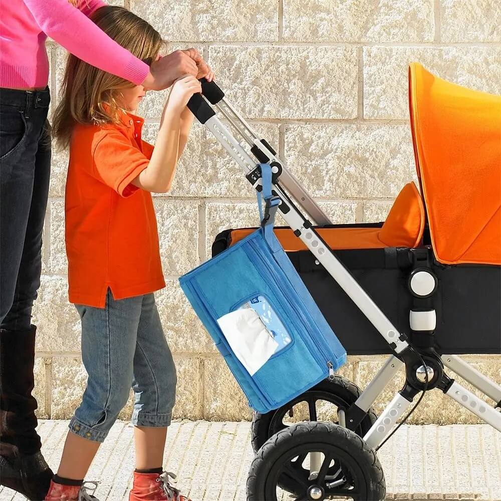 VeluxeCare Travel Changing Mat | Waterproof diaper pad with storage pockets for quick, clean diaper changes