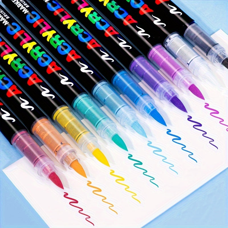 72 Colours Acrylic Paint Markers – Perfect for Creative Painting on Various Surfaces