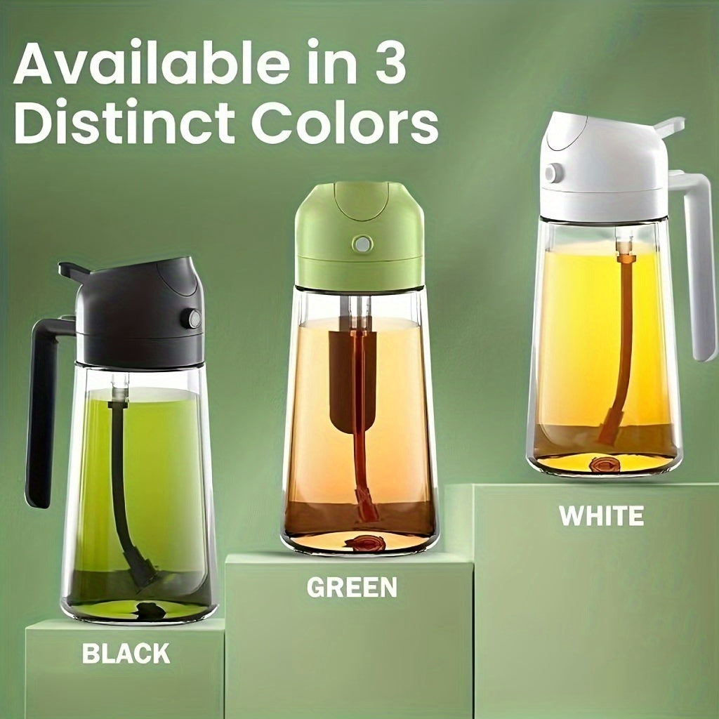2-in-1 Oil Dispenser and Spray Bottle - Precise Oil Control for Kitchen and BBQ