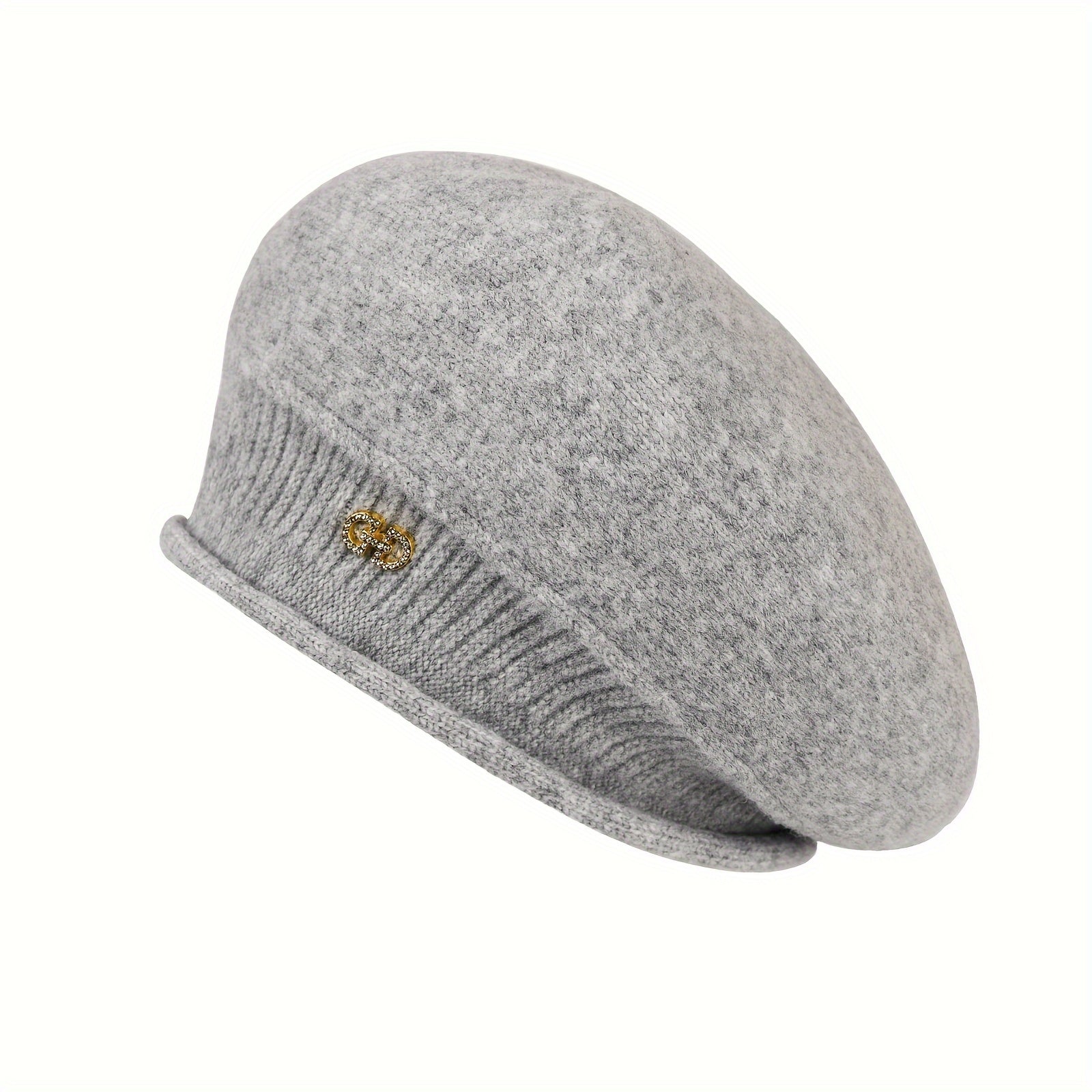 Chic Knitted Beret for Women - Elegance and Warmth for Winter