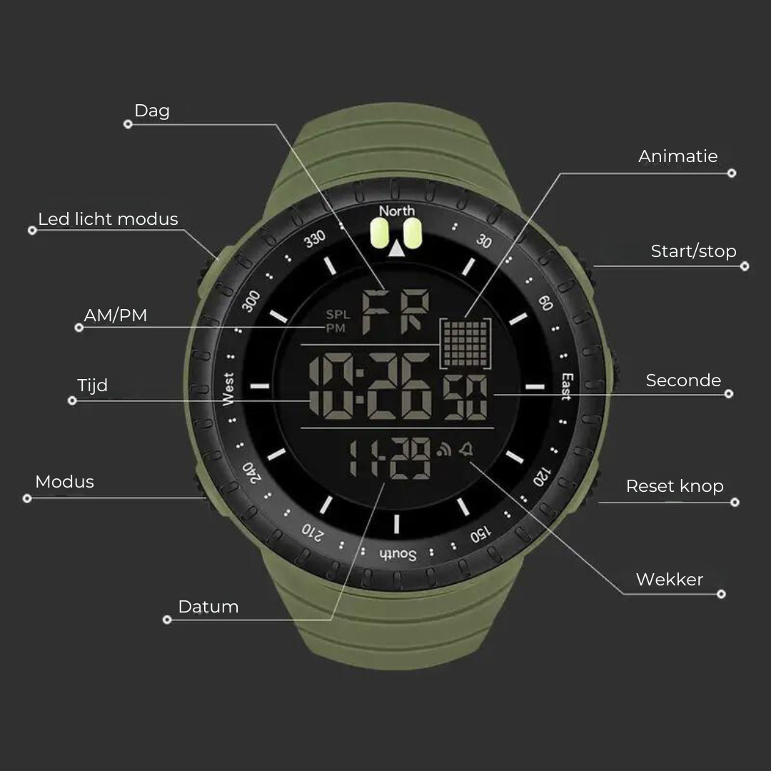 Waterproof Outdoor Watch - AdventureMaster
