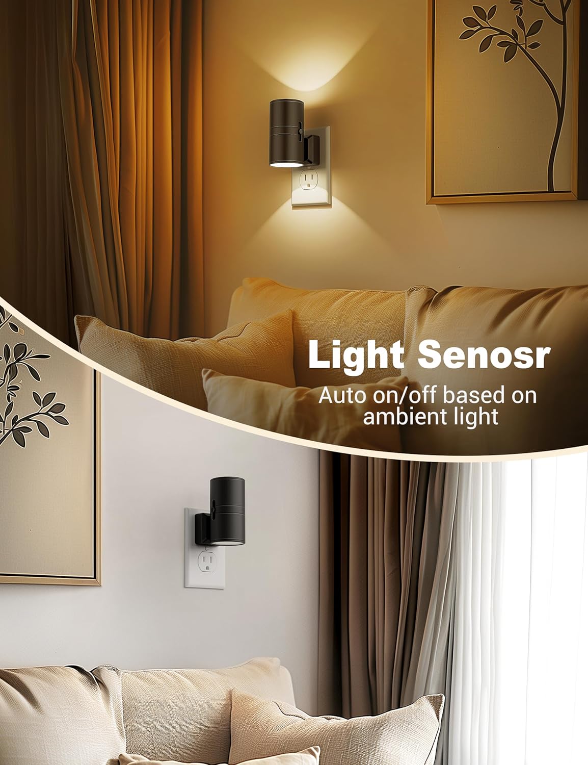 Luma Sense LED Night Light – Dimmable Ambient Lighting for Home