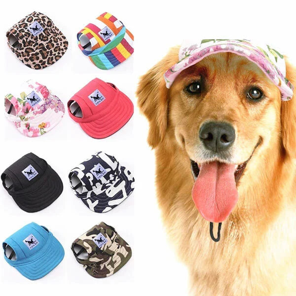Stylish Round Brim Dog Cap - SunnyPaws