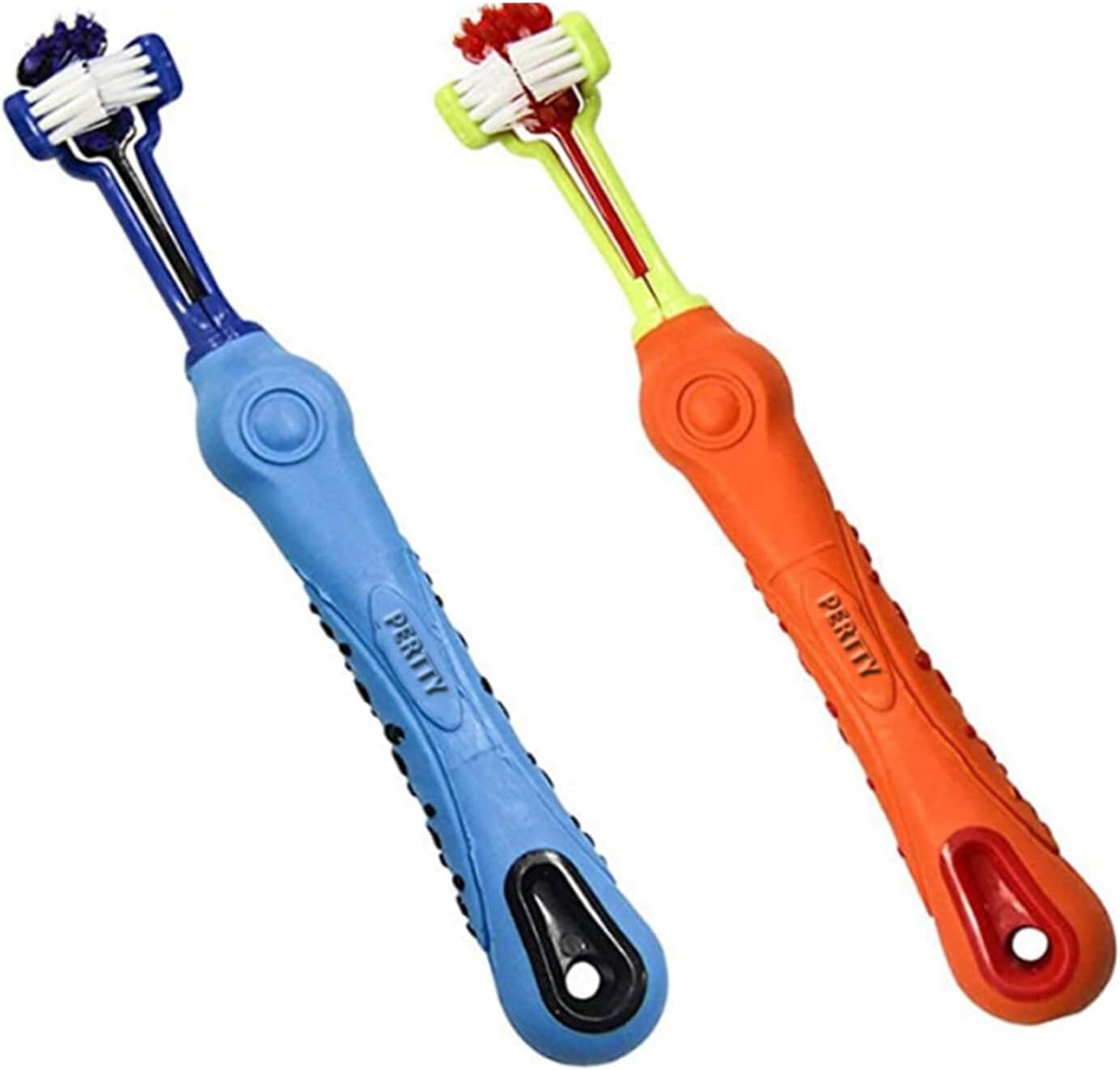 2-Part Three-Sided Pet Toothbrush – Gum Inflammation Control for Healthy Teeth