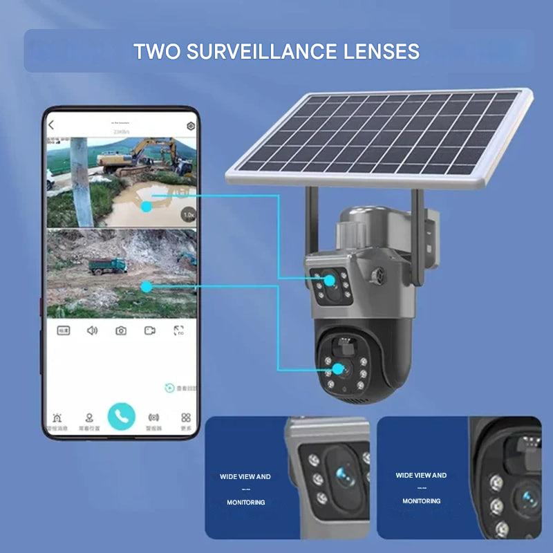 Wireless 4K Security Camera with Solar Panel – DualGuard 4K