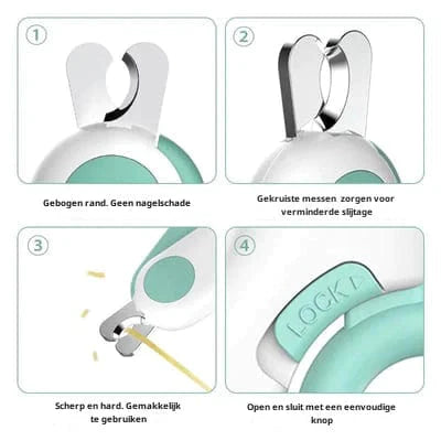 PetCare Nail Clipper - Safe and Easy Trimming with Light