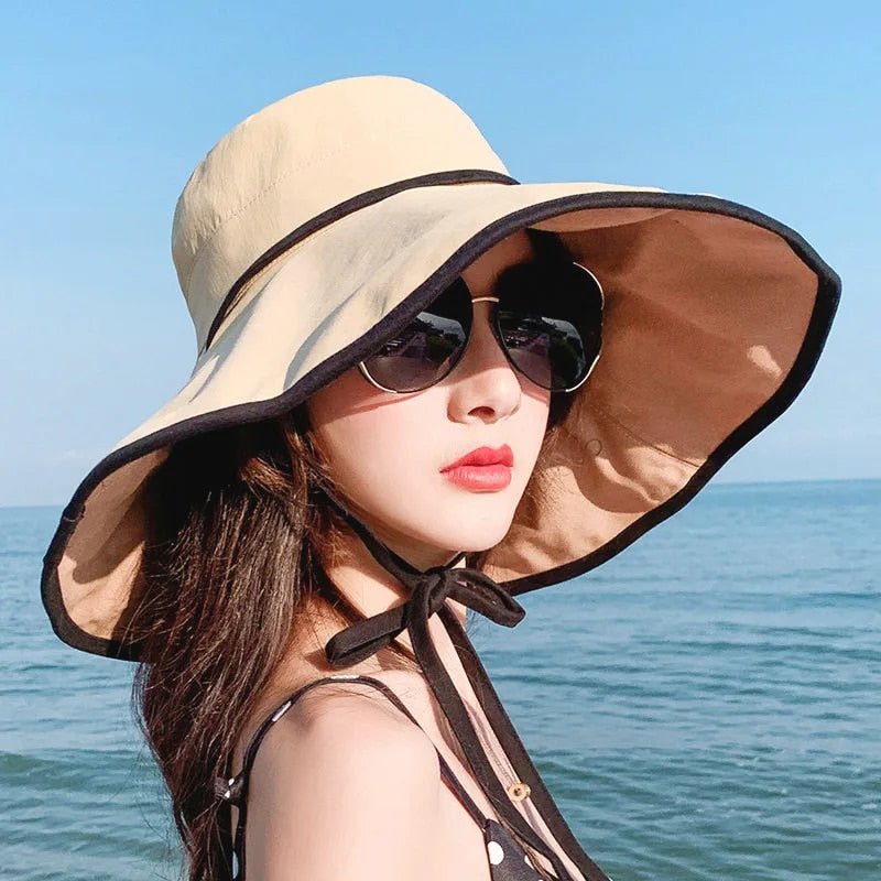 Large Women's Sun Hat with Wide Brim – Livia