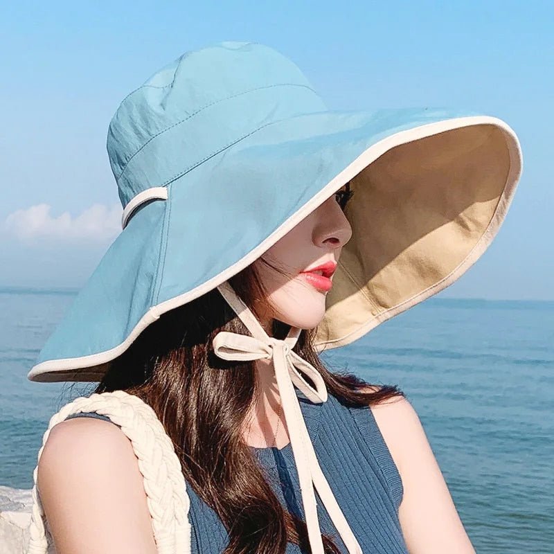 Large Women's Sun Hat with Wide Brim – Livia