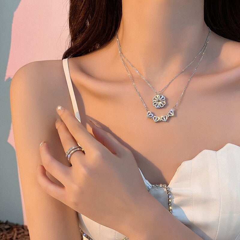 RadiantBond Eternal Necklace | Luxurious adjustable necklace symbolizing love and prosperity