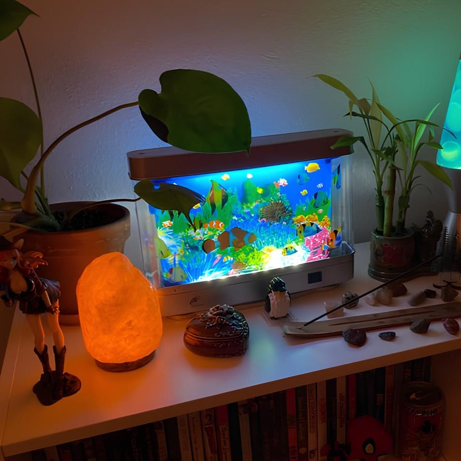 AquaHaven LED Fish Tank Lamp | Stress-relief aquarium light with tropical fish display