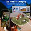 80W LED Solar Rechargeable Camping Lamp with Magnet and Zoom Function