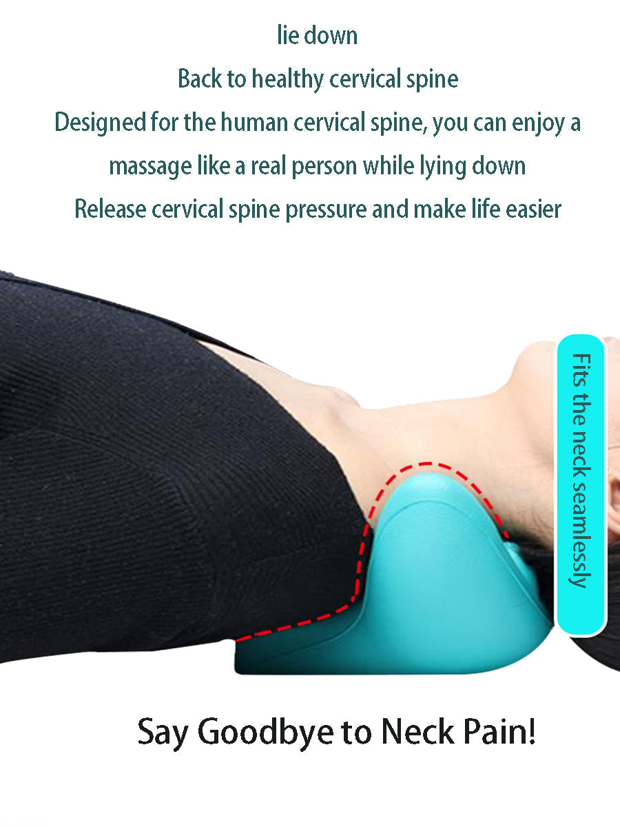 Neck and Shoulder Stretcher - Cervical Traction Massage Cushion for Spinal Alignment
