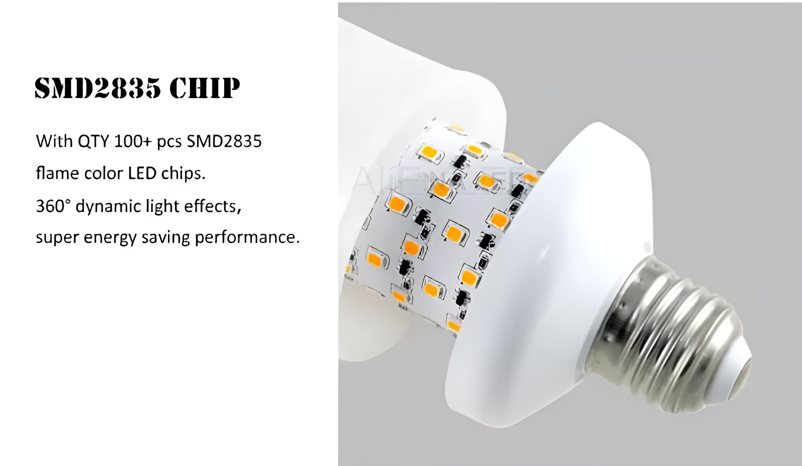 Flame Effect Lamp - 9W Simulated Flame Bulb