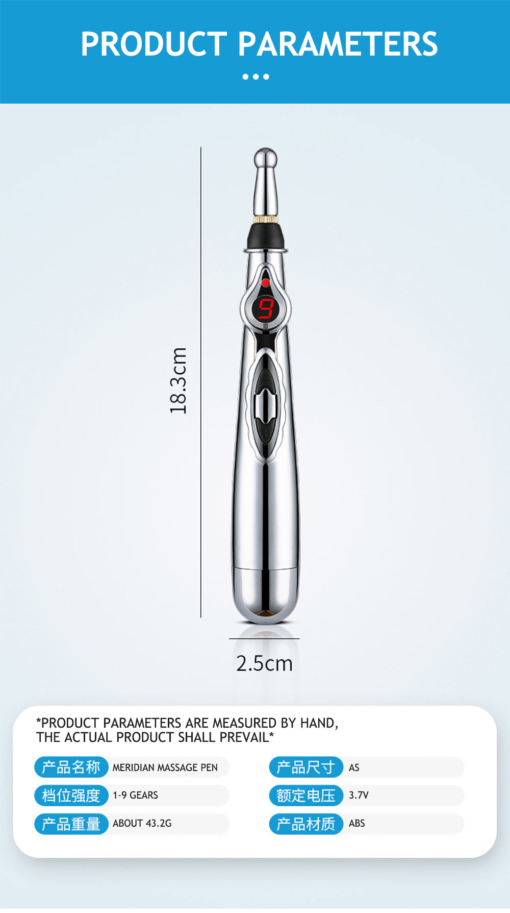 Electronic Acupuncture Pen - Meridian Energy Massage Pen for Pain Relief
