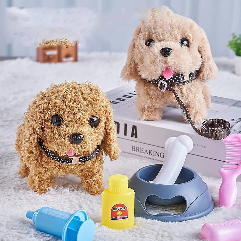 Walking Plush Dog with Movement – Interactive Soft Toy for Children