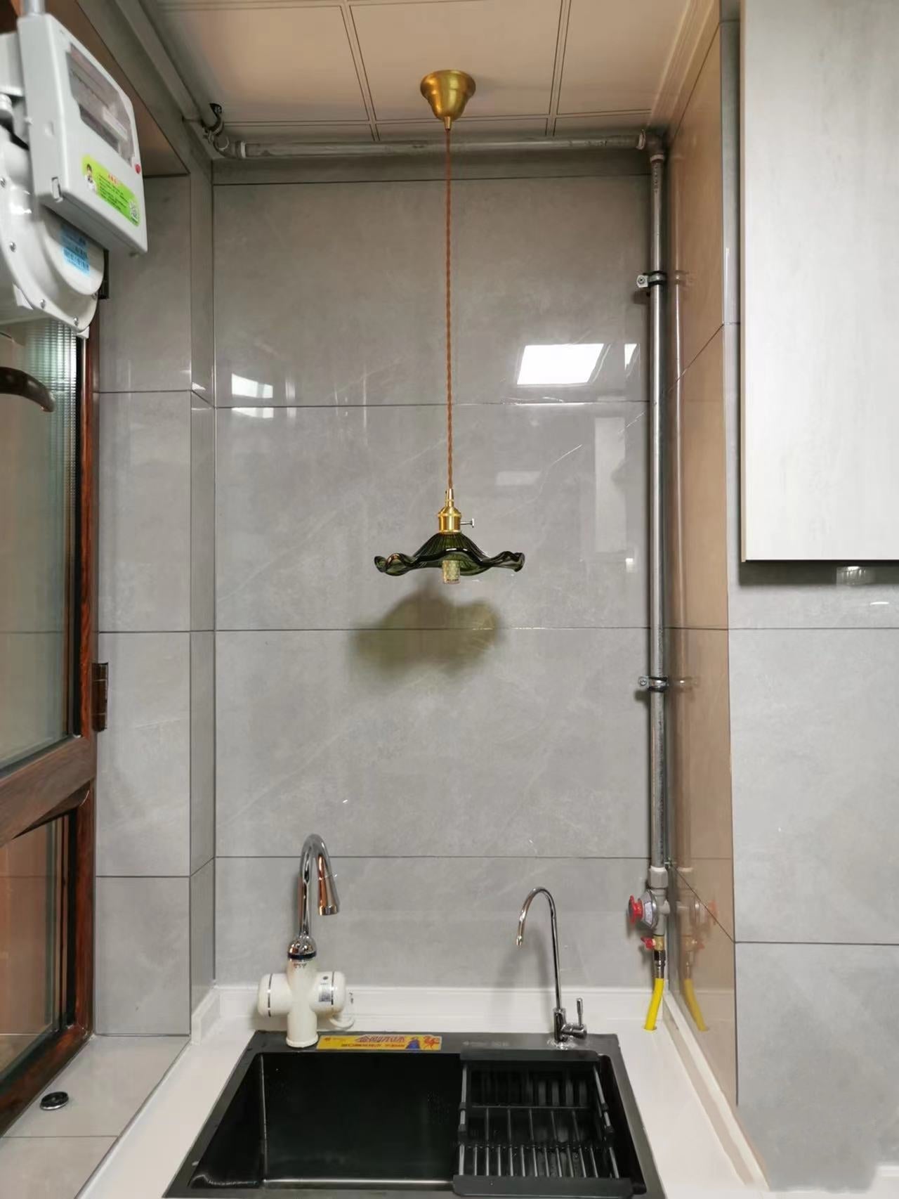 Nordic Design LED Pendant Light | Colourful Glass and Copper Lighting for Bedrooms, Living Rooms & Bars