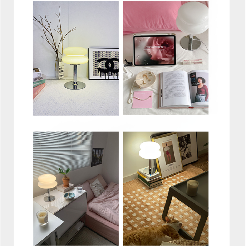 DESIGNER GLASS TABLE LAMP – MOOD LED LAMP FOR BEDROOM AND OFFICE