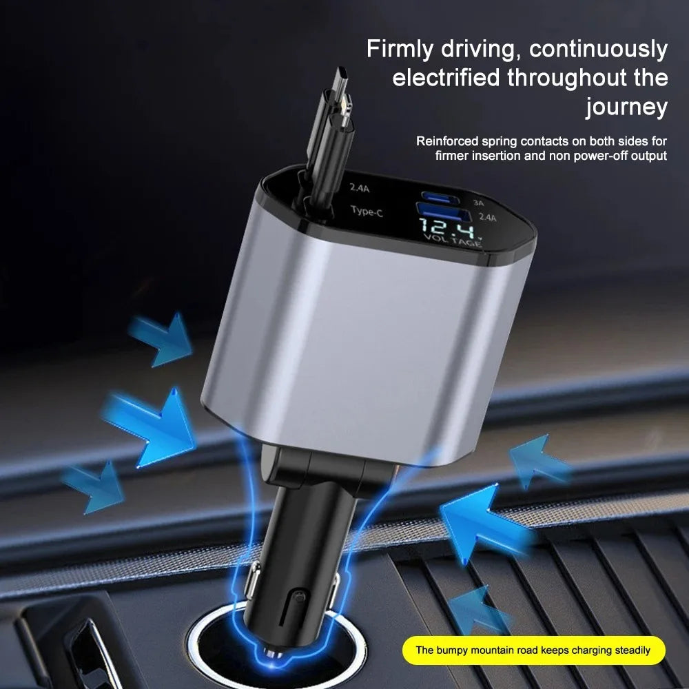 Compact Foldable Car Charger – Handy and Efficient