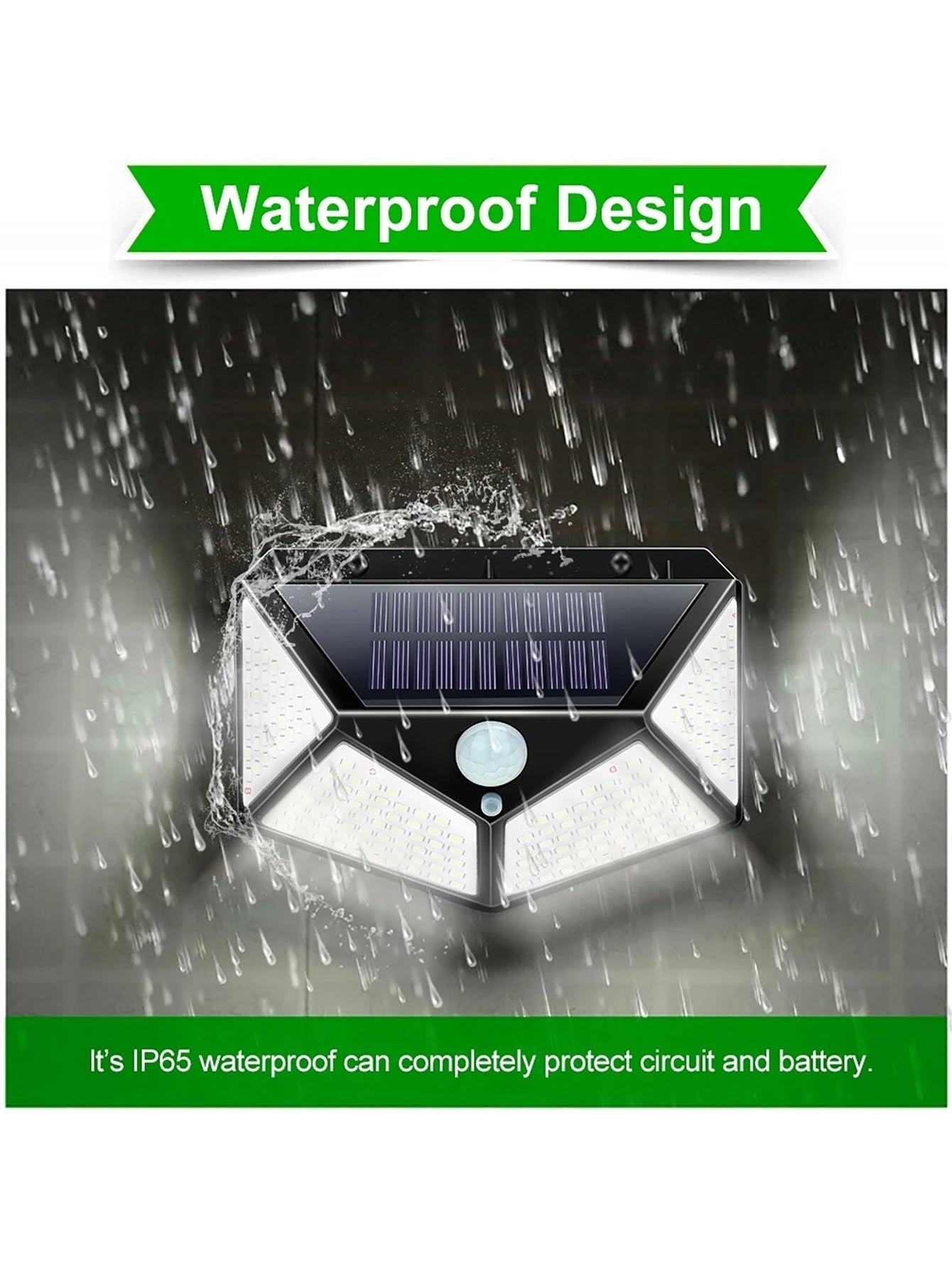 Multifunctional Solar Lamp - Waterproof LED Garden Light with Motion Sensor