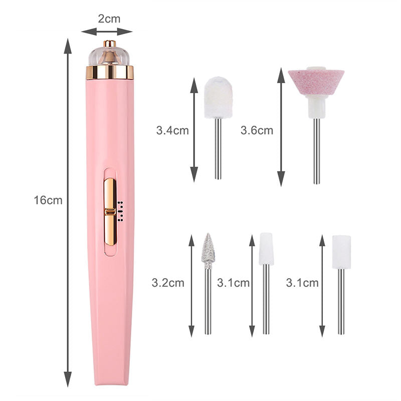 5-IN-1 ELECTRIC NAIL POLISHER – PORTABLE MANICURE TOOL WITH LIGHT