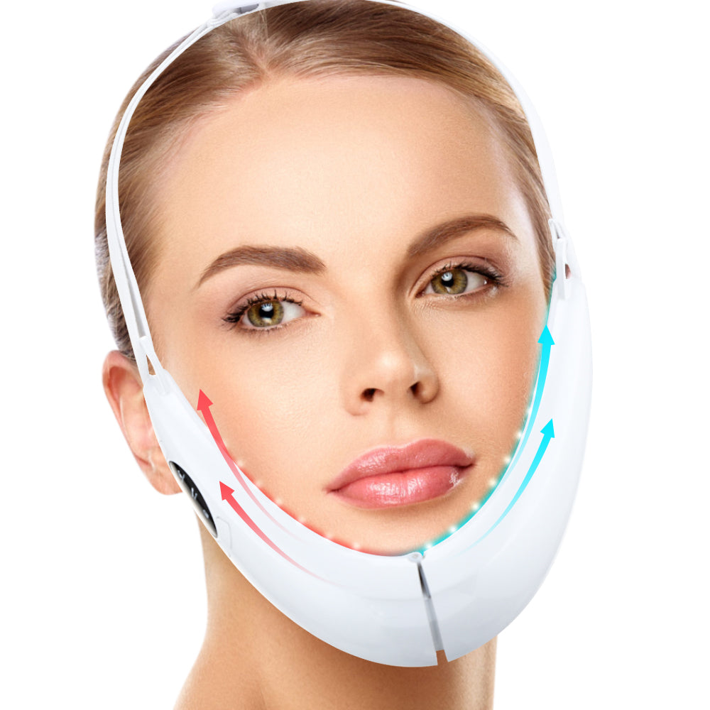 EMS Facial Slimmer with LED Therapy - Slimmer Face and Double Chin Removal