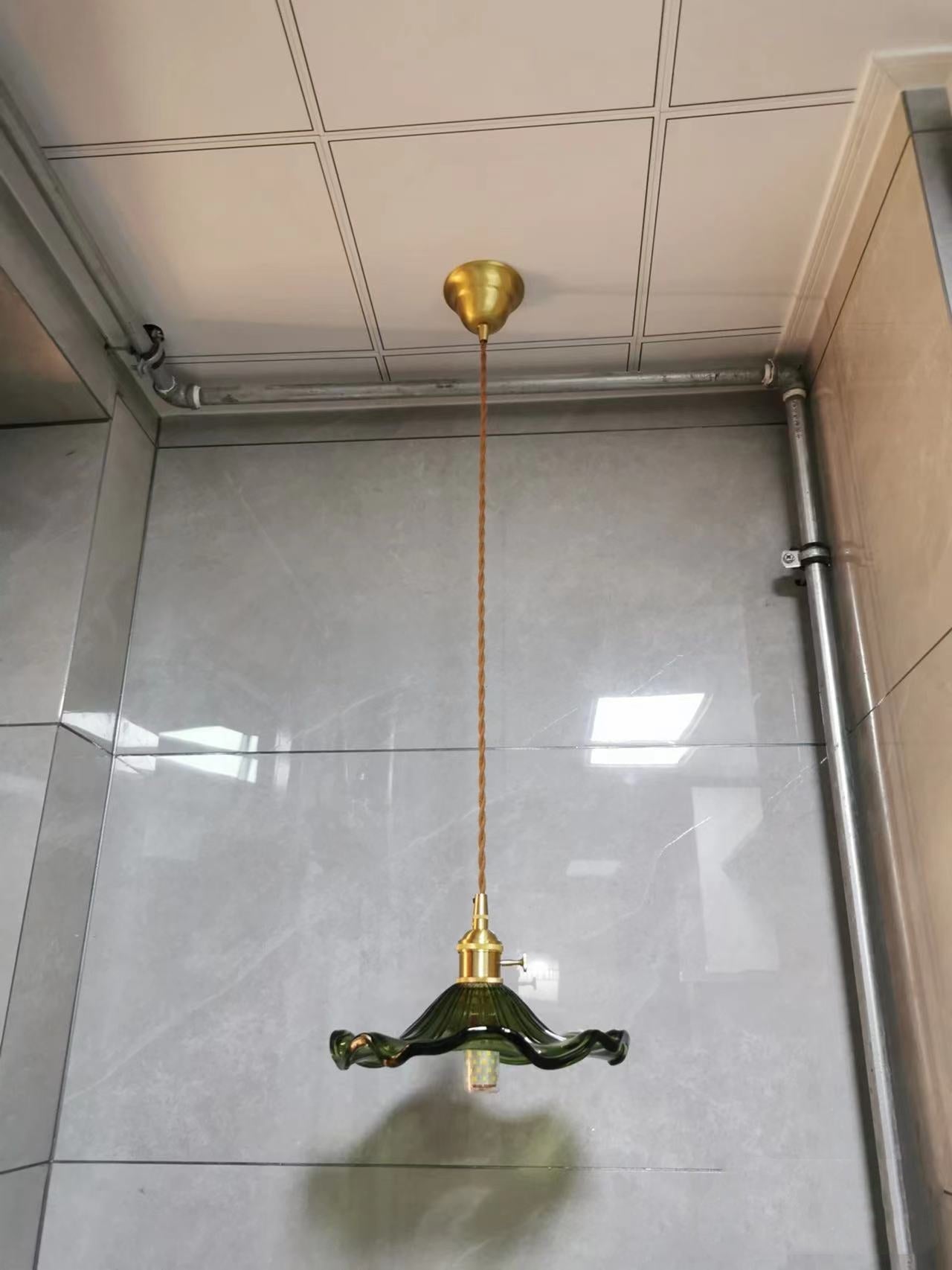 Nordic Design LED Pendant Light | Colourful Glass and Copper Lighting for Bedrooms, Living Rooms & Bars