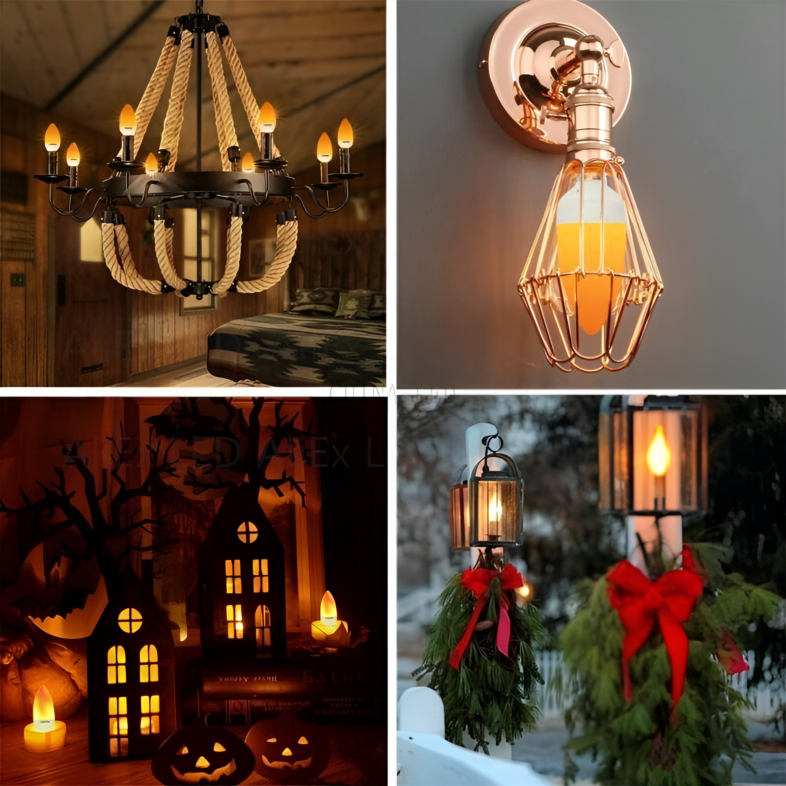 Flame Effect Lamp - 9W Simulated Flame Bulb