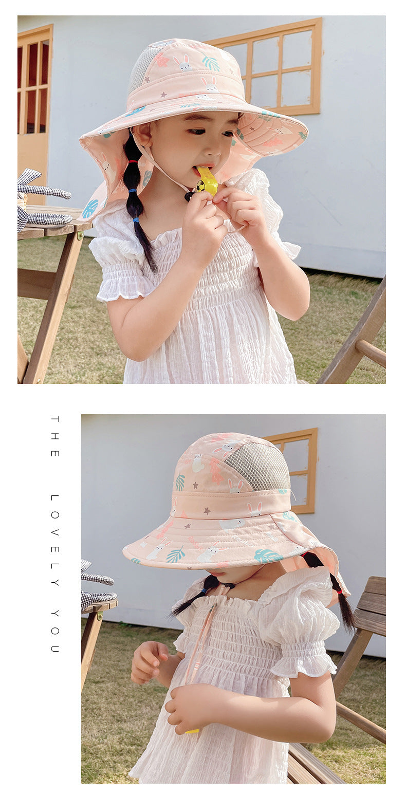 Children's Sun Hat with UPF 50+ - Wide Brim and Adjustable Chin Strap