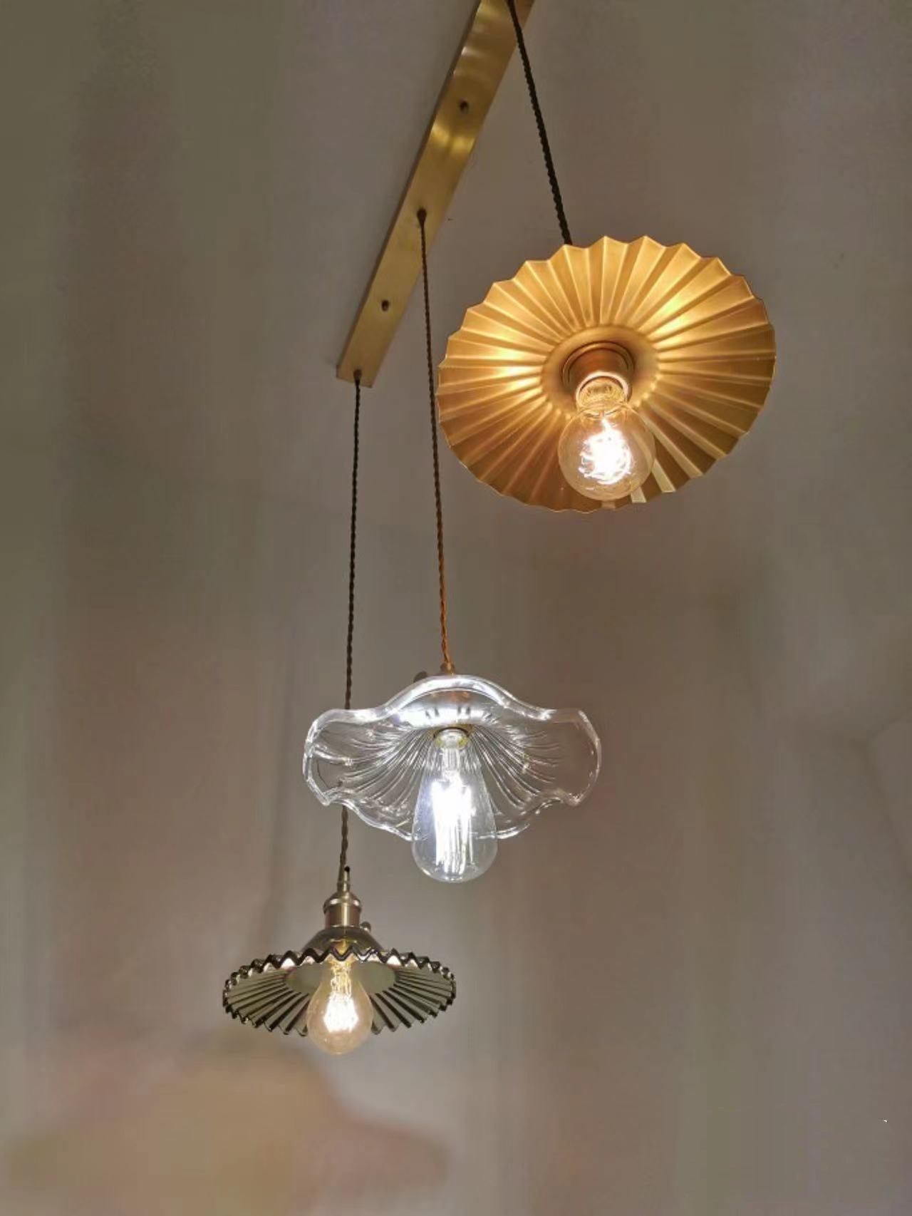 Nordic Design LED Pendant Light | Colourful Glass and Copper Lighting for Bedrooms, Living Rooms & Bars