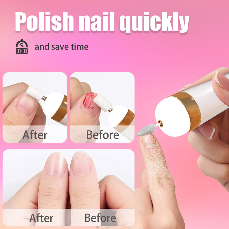 5-IN-1 ELECTRIC NAIL POLISHER – PORTABLE MANICURE TOOL WITH LIGHT