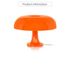 Designer LED Mushroom Table Lamp - Modern Minimalist for Bedroom & Living Room