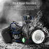 Powerful Waterproof LED Headlamp with Zoom & Rechargeable Battery for Outdoor Activities