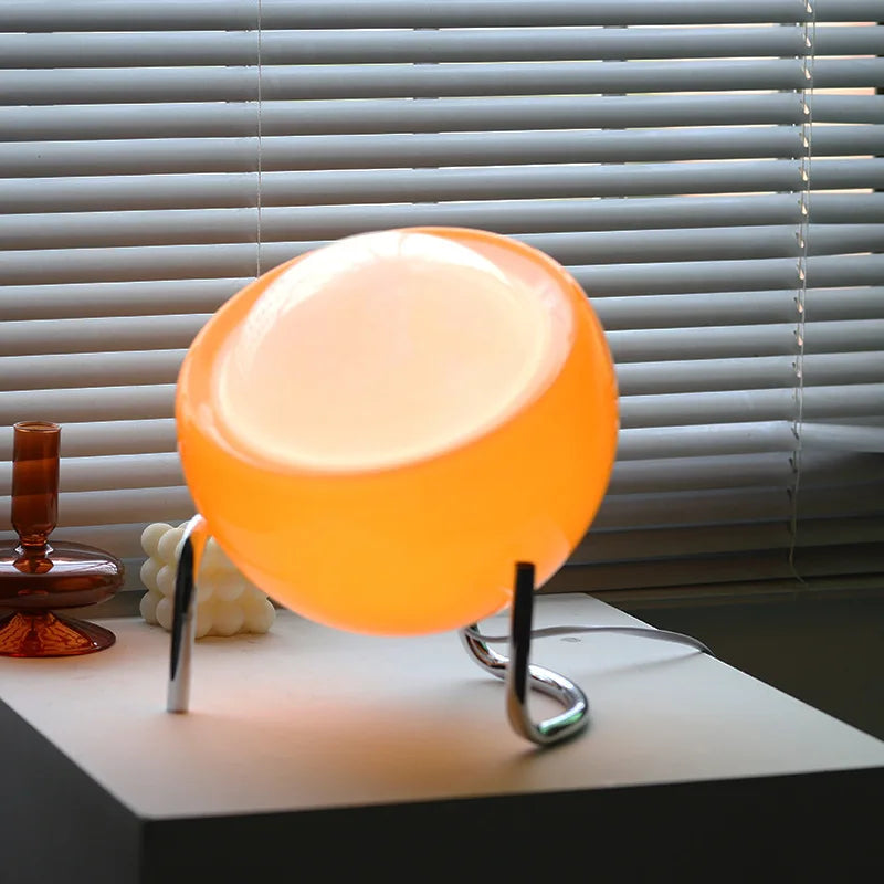 Retro Glass Table Lamp - Atmospheric Nordic Night Lighting