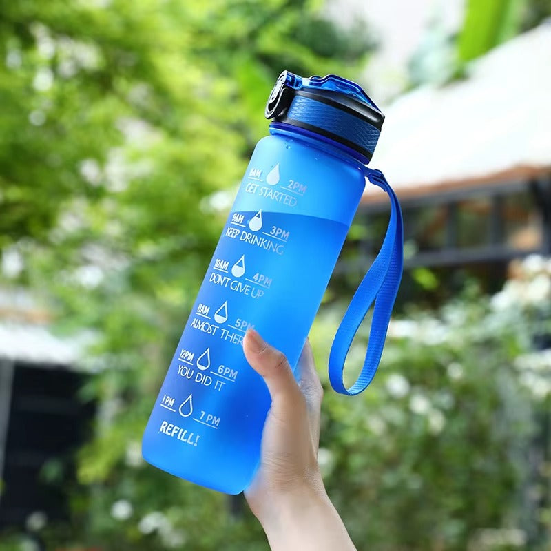 900ml Water Bottle - Motivational Water Bottle | Leak-proof