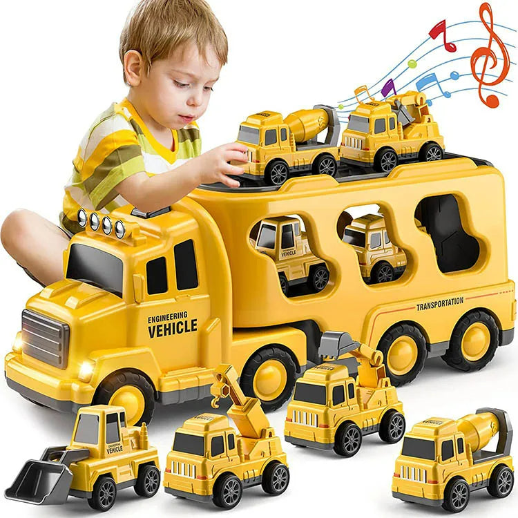 Toy City Transporter with Light & Sound Effects – includes vehicles