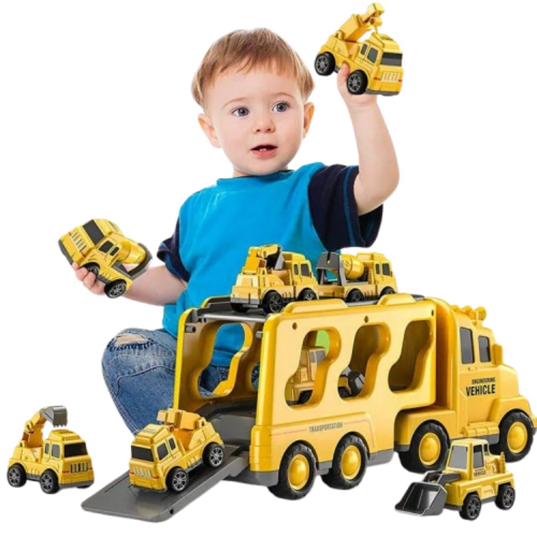 Toy City Transporter with Light & Sound Effects – includes vehicles