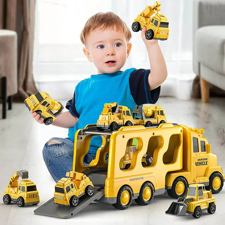 Toy City Transporter with Light & Sound Effects – includes vehicles