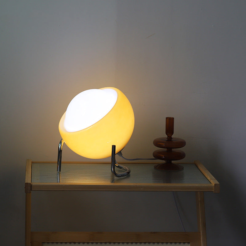Retro Glass Table Lamp - Atmospheric Nordic Night Lighting