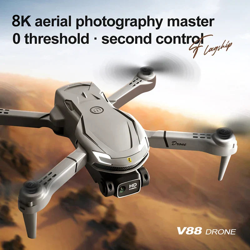 Mini V88 Drone 8K with GPS and HD Camera - Professional Aerial Photography Drone