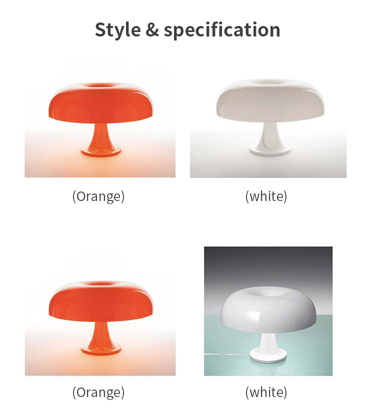 Designer LED Mushroom Table Lamp - Modern Minimalist for Bedroom & Living Room