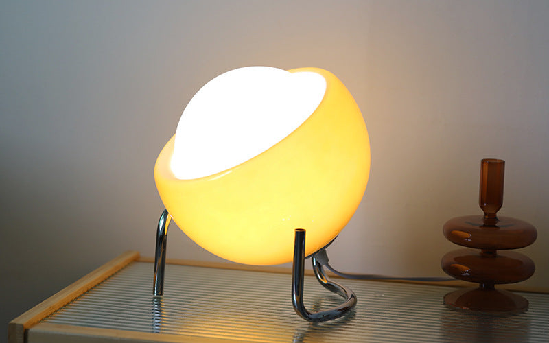 Retro Glass Table Lamp - Atmospheric Nordic Night Lighting