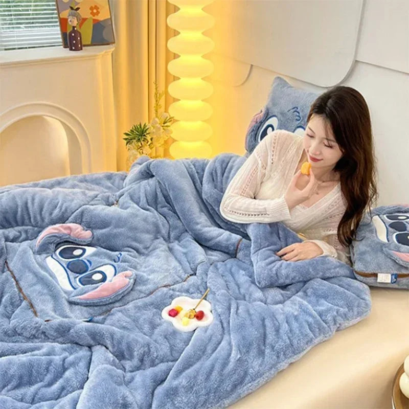 CozyCush: Transform Your Comfort with Our Blanket and Cushion Set