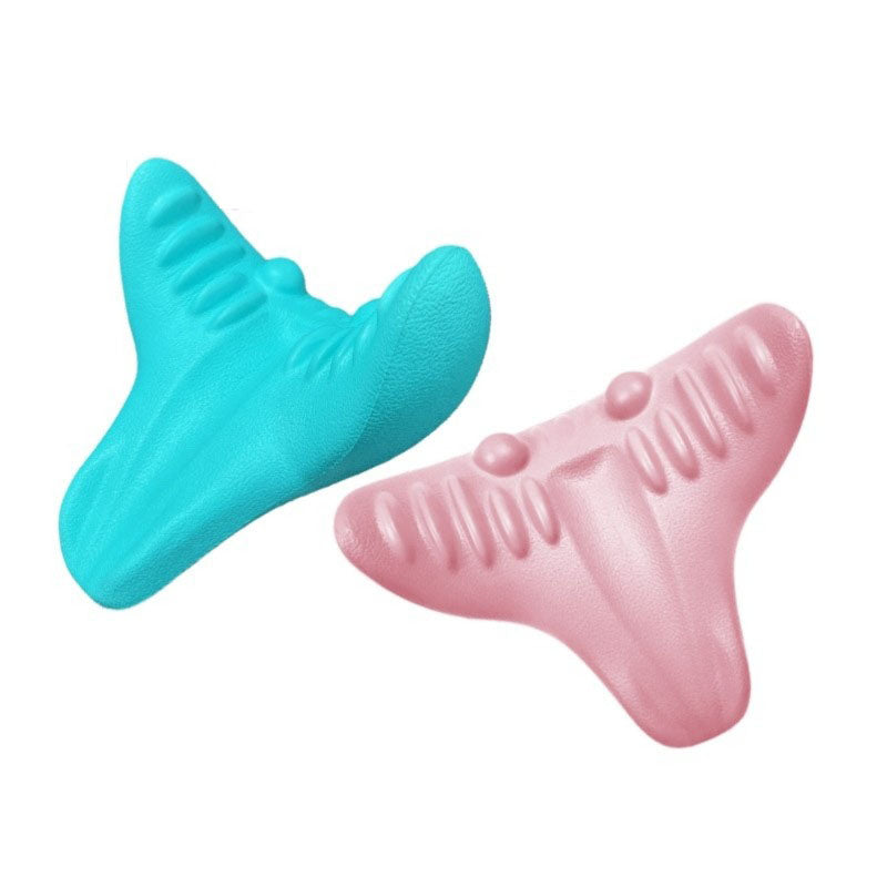 Neck and Shoulder Stretcher - Cervical Traction Massage Cushion for Spinal Alignment