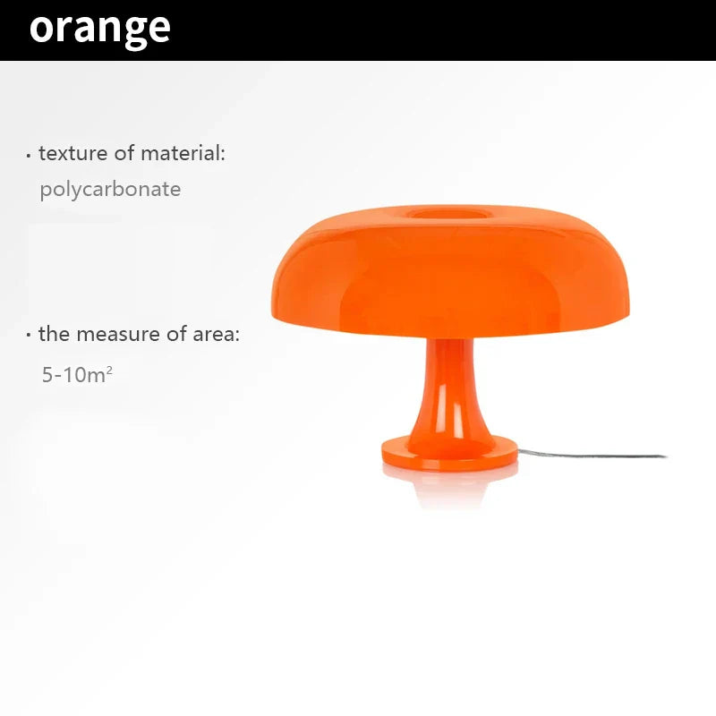 Designer LED Mushroom Table Lamp - Modern Minimalist for Bedroom & Living Room