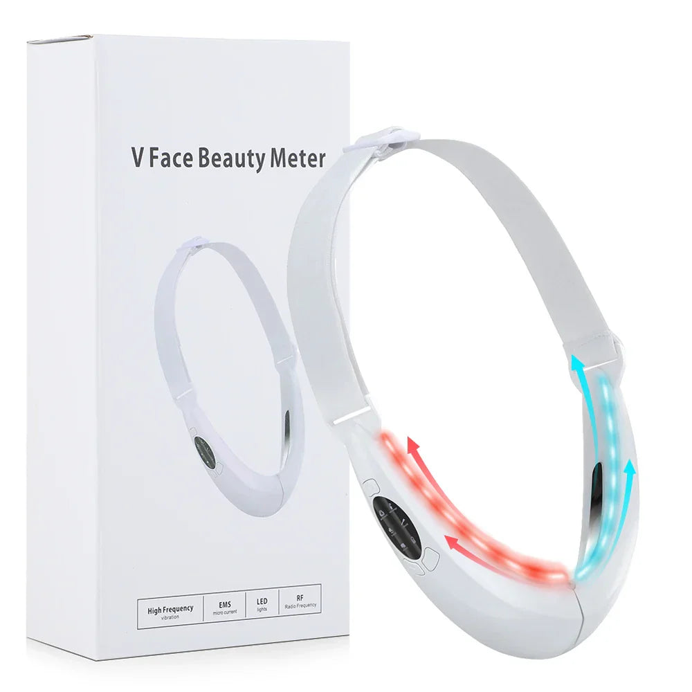 EMS Facial Slimmer with LED Therapy - Slimmer Face and Double Chin Removal